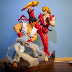 Diorama Ryu y Ken con Luz LED USB - Escala 1/9