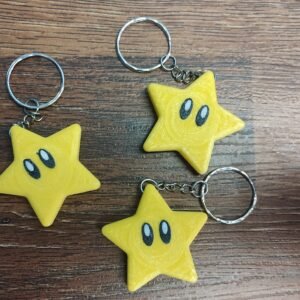 Llavero Estrella “Power-Up” – Estilo Retro