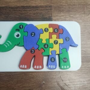 Rompecabezas Elefante Numérico 3D (1 al 10)