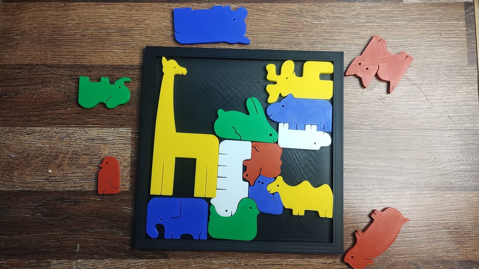 Puzzle de Encaje de Animales 3D – Rompecabezas Didáctico - Imagen 3