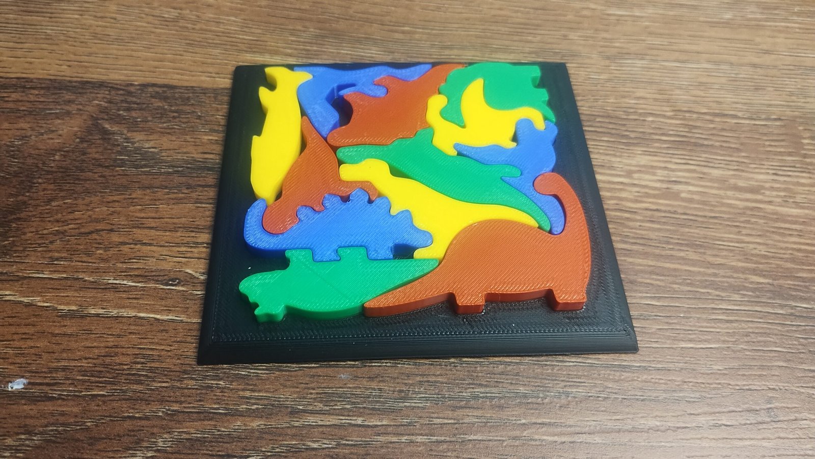 Puzzle de Dinosaurios 3D – Rompecabezas de Encaje Multicolor